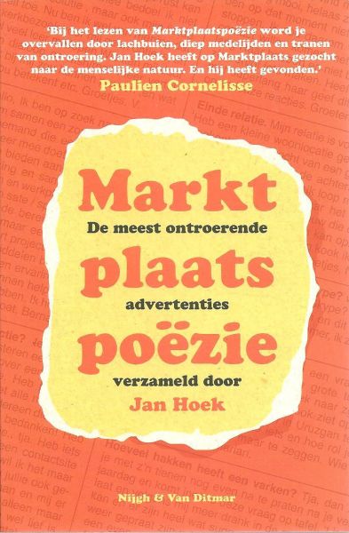 Hoek, Jan - Marktplaatspoëzie : de meest ontroerende advertenties