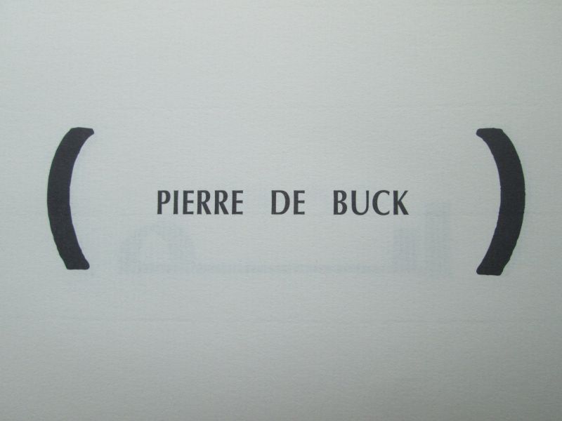 Pierre de Buck (a.k.a. Felix Poke), teksten in NL/F/E - Anonymous (Echo's, Errors and Mirrors)   (Artbook; this book resumes a number of texts, anonymous actions and fragments of his plastic oeuvre) limited edition