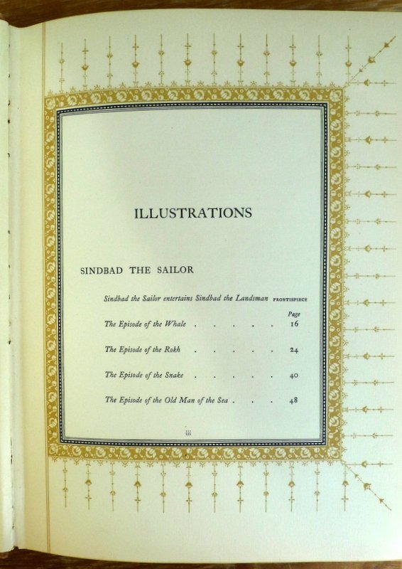  - Sindbad the Sailor & Other stories from the Arabian Nights illustrated by Edmund Dulac