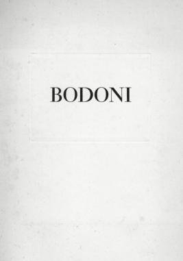 JOST, Heinrich - Bodoni Schriften.