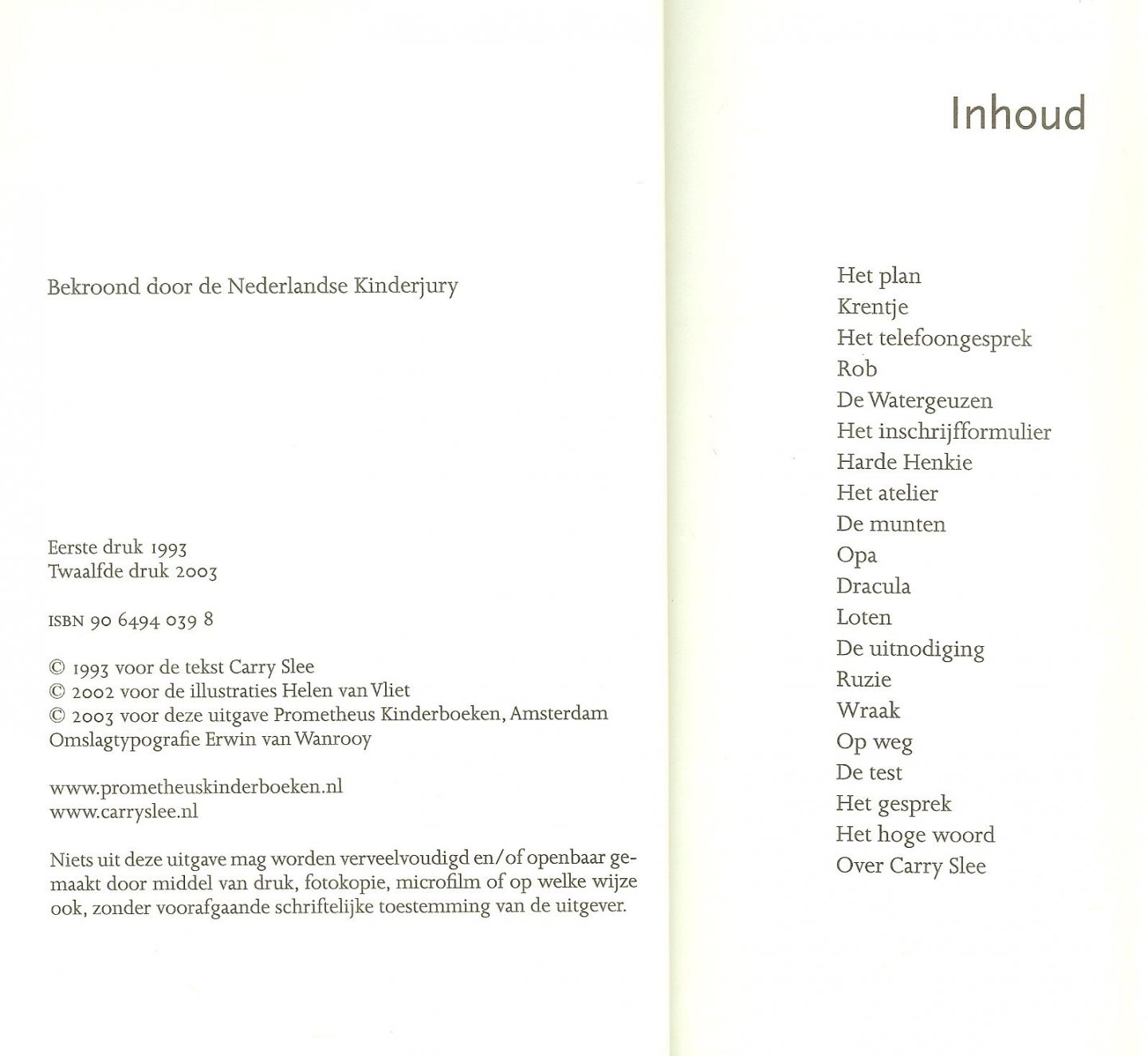 Slee, Carry  Met tekeningen van Helen van Vliet - Confetti conflict