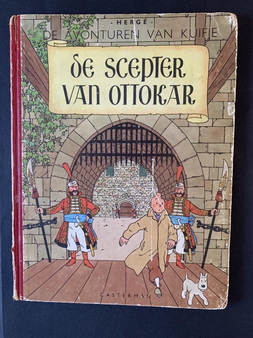 Hergé - Kuifje  de scepter van Ottokar harde kaft,Ottes A52