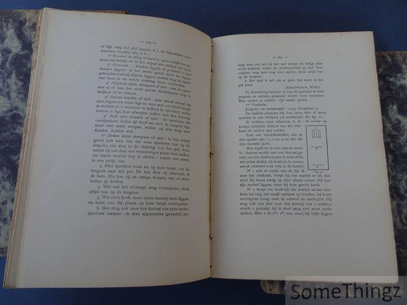 de Cock, A. [Alfons] en Teirlinck, Is. [Isidoor] / Teirlinck, Herman (ills.) - Kinderspel & kinderlust in Zuid-Nederland. [Compleet in 8 delen.]