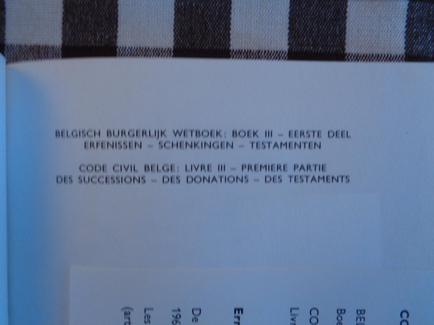 luk van gelder  karel van baarle magda claesen - belgisch burgerlijk wetboek