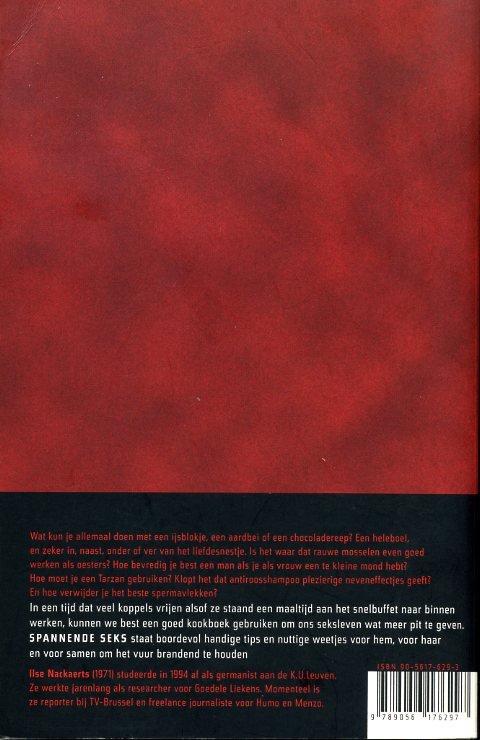 Nackaerts, Ilse - Spannende Seks. Van aardbei tot zweepje.