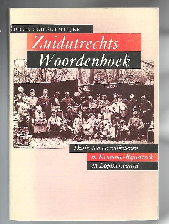 Scholtmeyer, H - Zuidutrechts woordenboek / dilecten en volksleven in Kromme-Rijnstreek en Lopikerwaard