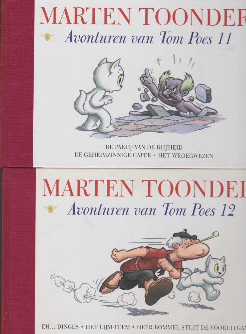 Toonder,Marten - De avonturen van Tom Poes deel 1 tm 12