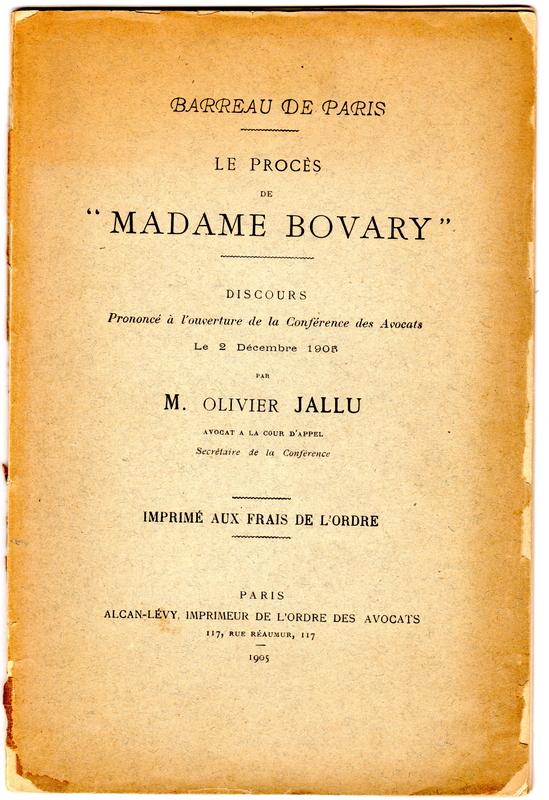 Olivier Jallu, Gustave Flaubert - Le procès de Madame Bovary