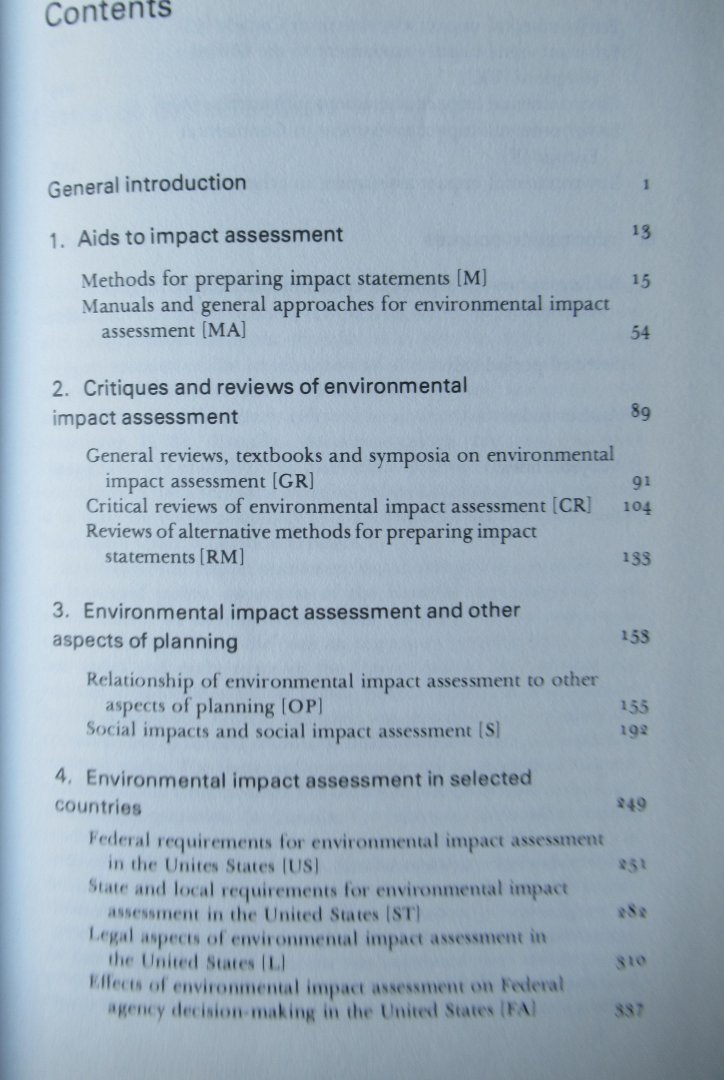 Clark. Brian D. - Bisset, Ronald - Wathern, Peter - Environmental Impact Assessment a bibliography with abstracts