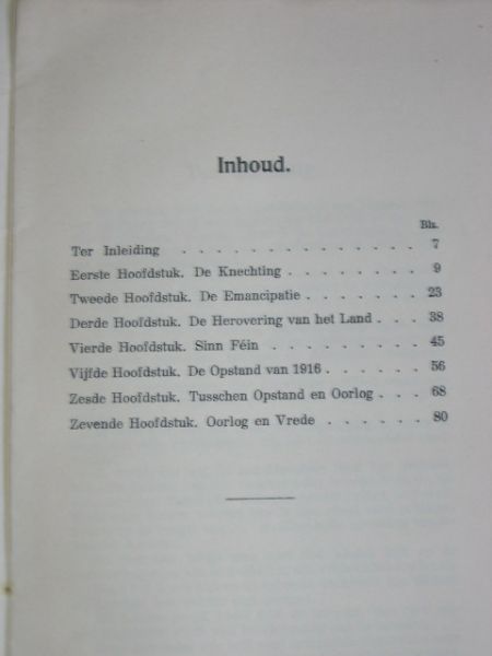 Mulder, Dr.W. - De Iersche kwestie, Een Overzicht