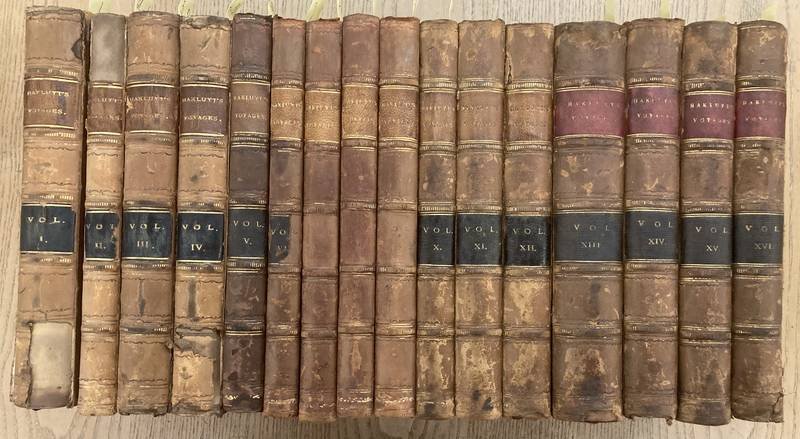 HAKLUYT, RICHARD & EDMUND GOLDSMID. [EDITED]. - The Principal Navigations, Voyages, Traffiques and Discoveries of the English Nation. [16 volumes complete:]    Volume I: Northern Europe;Vol II: North-Eastern Europe and Adjacent Countries: Tartary;  Vol III: North-Eastern Europe and Adjacent...