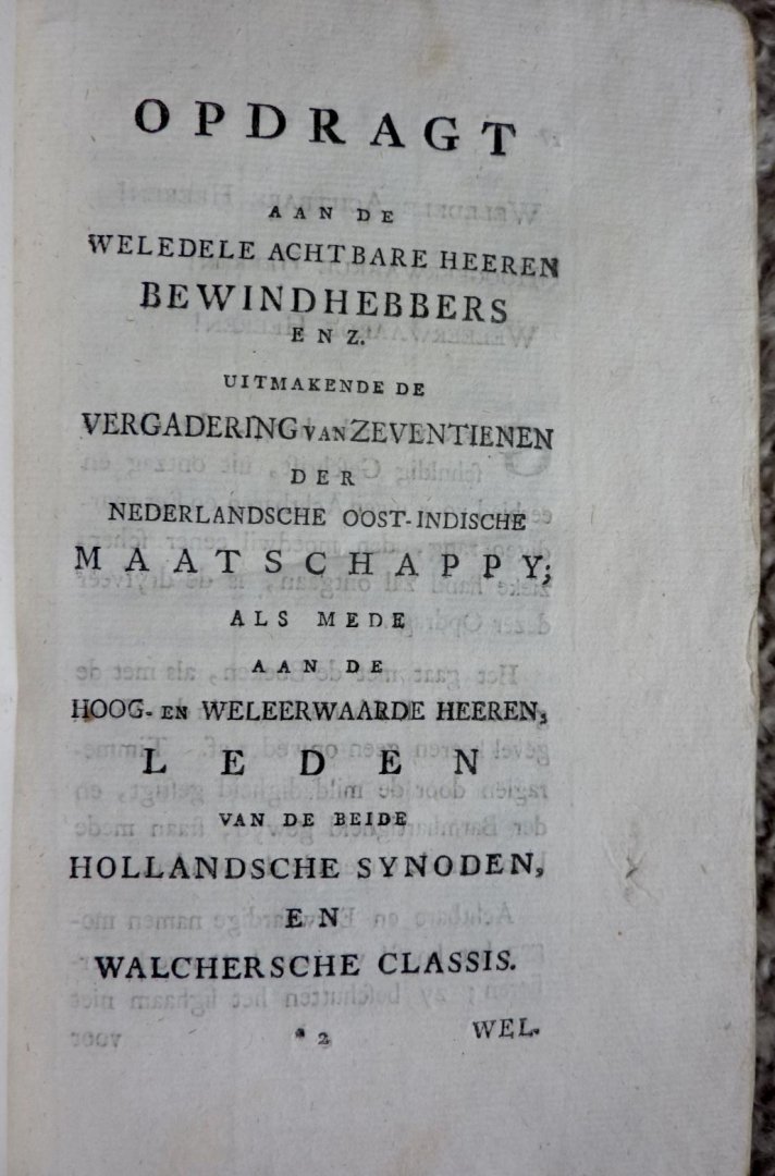 Petrus Hofstede. Ex Bibl. Lion Cachet. - Oost-Indische Kerkzaken, zoo Oude als Nieuwe. Meest alle, uit oorspronglyke en ongedrukte stukken by een verzameld, in orde gebragt, en beredeneerd.