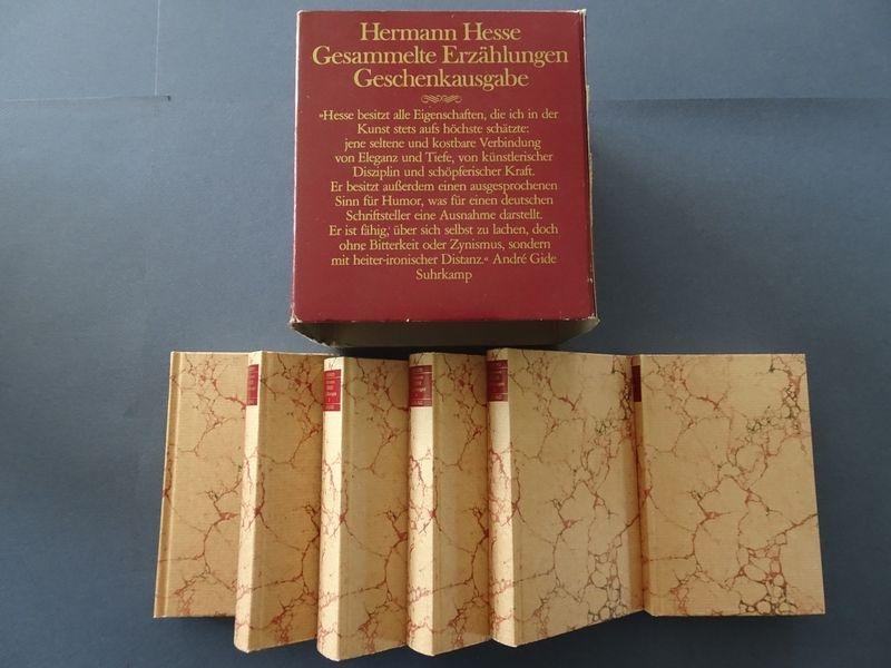 Hesse, Hermann - Gesammelte Erzählungen. Geschenkausgabe. Zusammengestellt von Volker Michels. (6 Bänden).