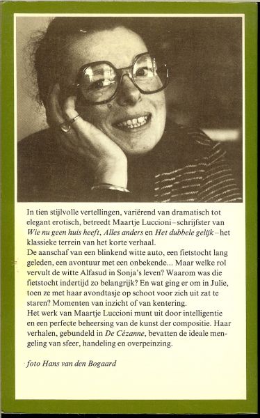 Luccione Maartje .. Omslag Leendert Stofbergen - De Cezanne en andere verhalen