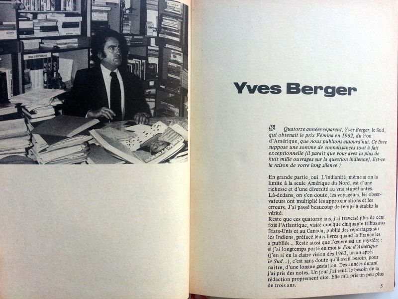 Berger, Yves - Le fou d'amérique (FRANSTALIG)
