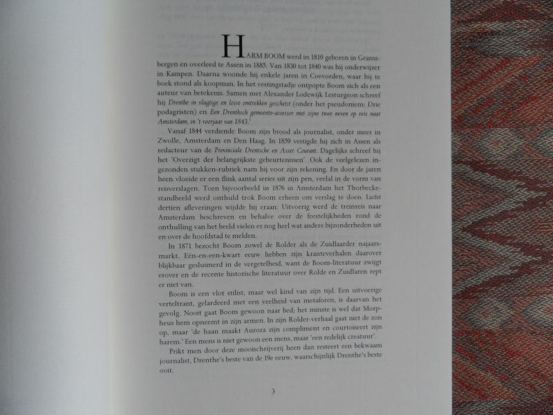 Boom, Harm. - De Najaarsmarkten van Rolde en Zuidlaren in 1871. [ Genummerd ex. 52 / 72 ].