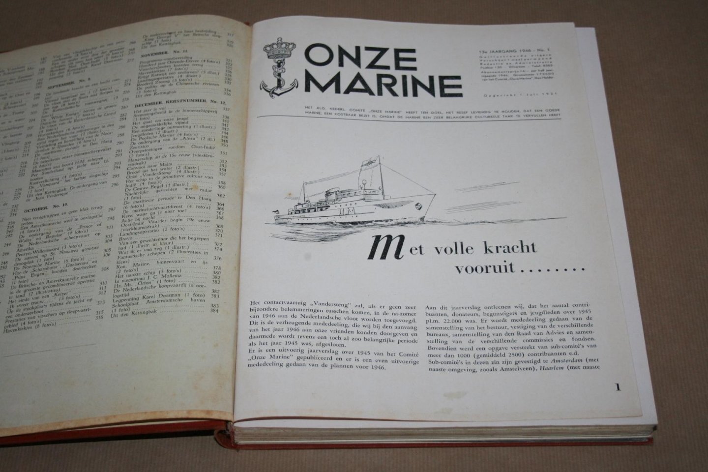  - Onze Marine --  Complete jaargang 1946