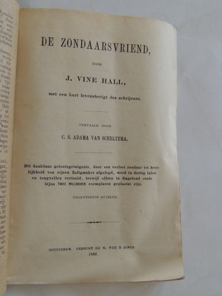 Hall Vine J. - De Zondaarsviend