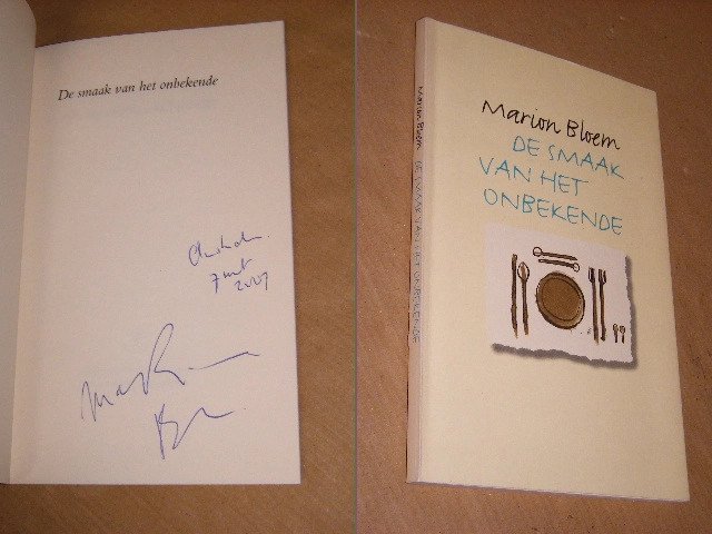 Marion Bloem - De smaak van het onbekende [GESIGNEERD] novelle