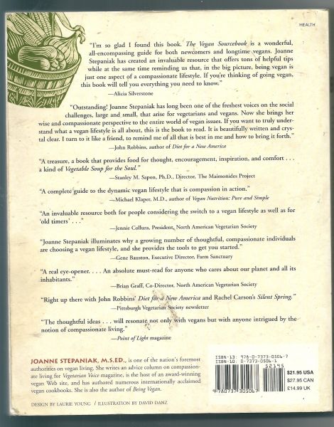 Stepaniak, Joanne - The vegan sourcebook  second edition