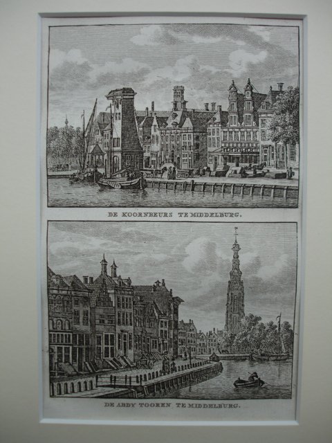 Middelburg. - De Koornbeurs te Middelburg. - De Abdy Tooren te Middelburg.