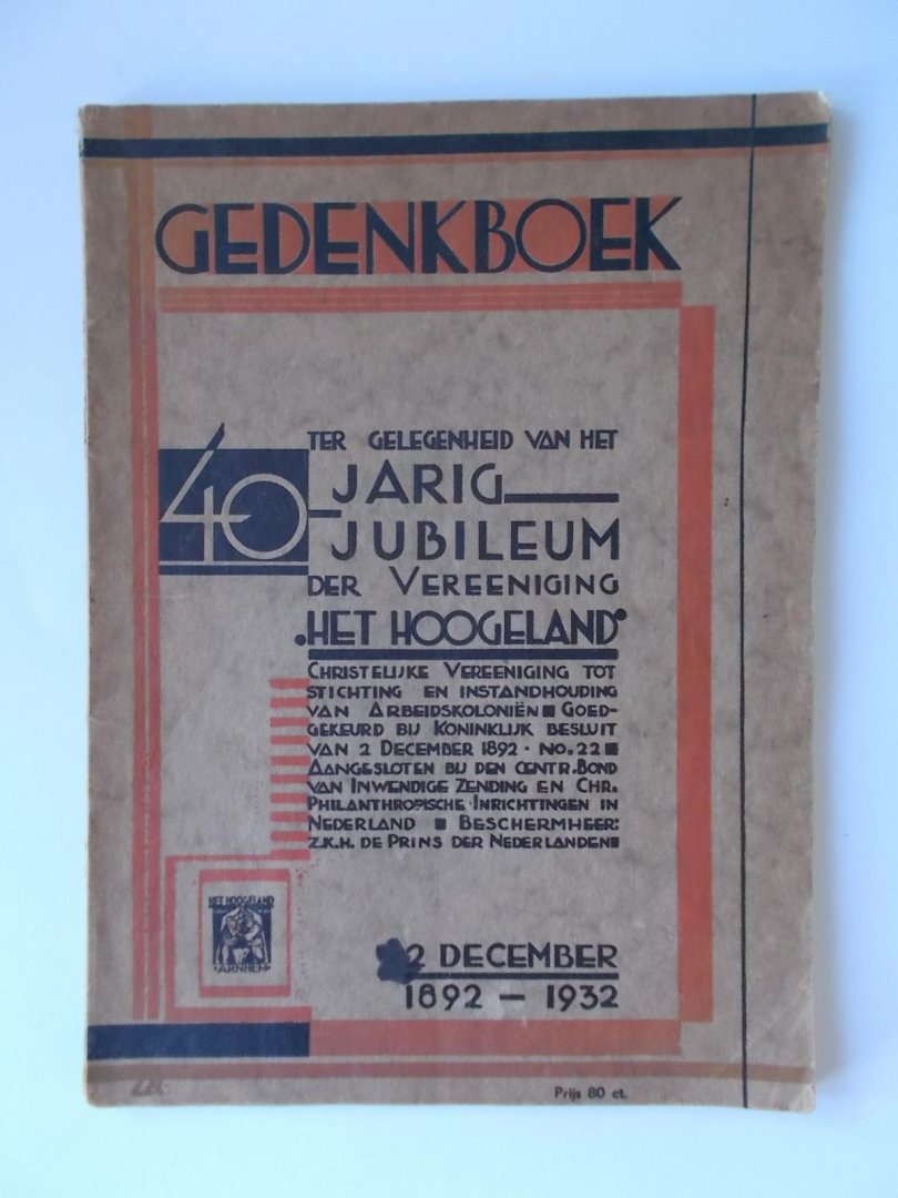 Knottnerus - Gedenkboek ter gelegenheid van het 40 jarig jubileum der vereeniging Het Hoogeland
