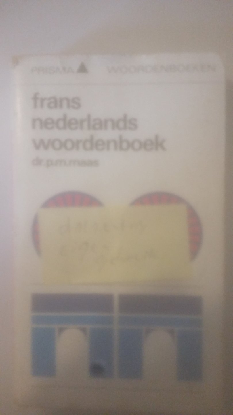 Maas,P.M - frans nederlands woordenboek