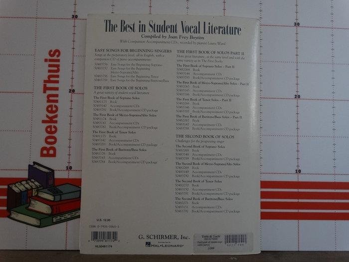 Frey Boytim, Joan - the first book of mezzo soprano / alto solos