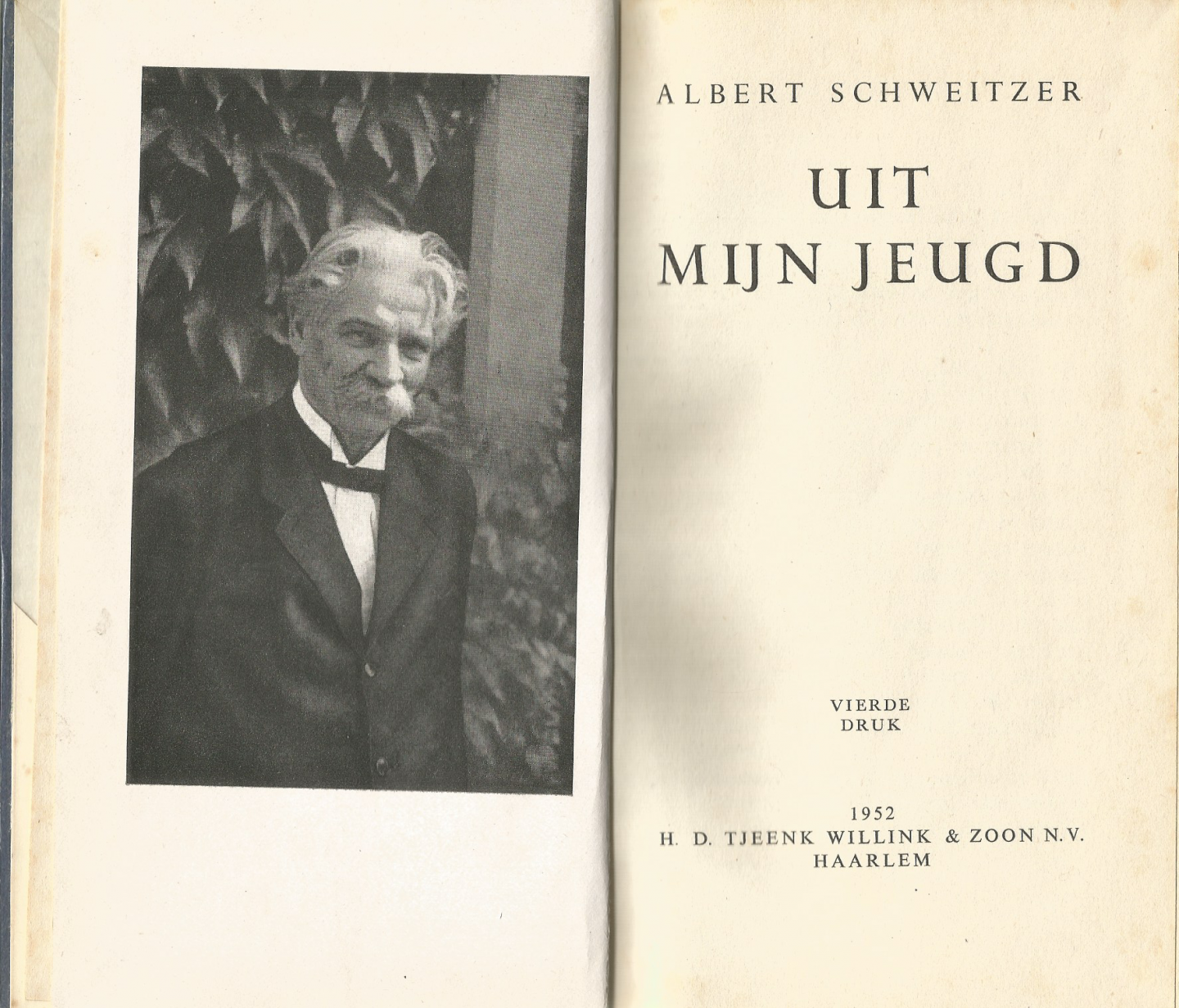 Schweizer dr. Albert - UIT MIJN JEUGD