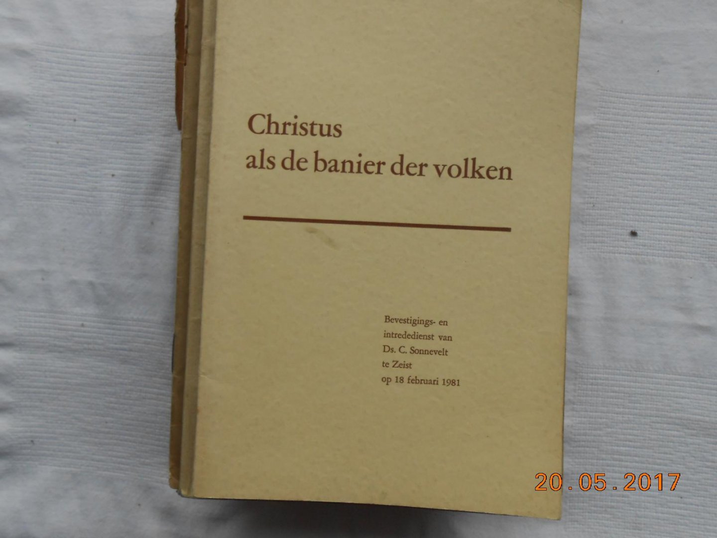 Ds J J van Eckeveld - Christus als de banier der volken