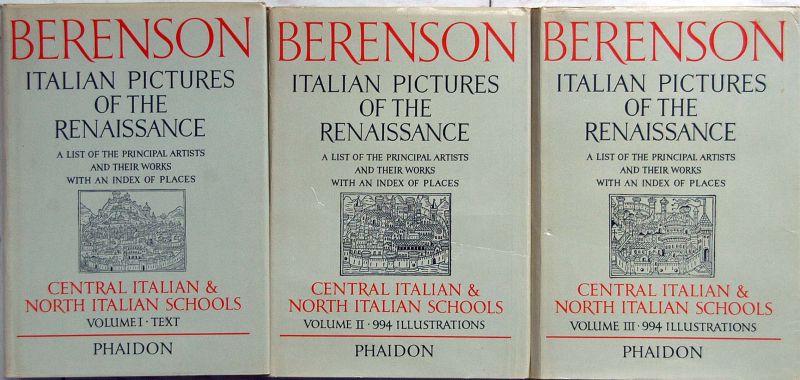 Bernard Berenson - Berenson,Italian pictures of the Renaissance,3 volumes