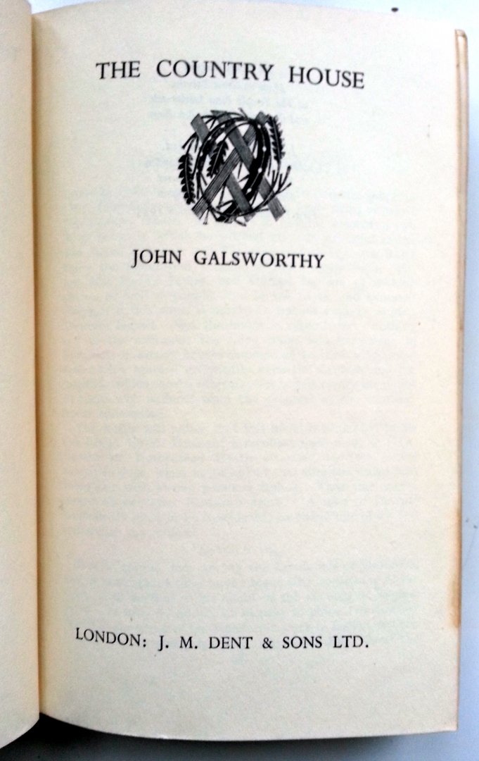 Galsworthy, John - The Country House (ENGELSTALIG) - (Everyman's Library No.917)