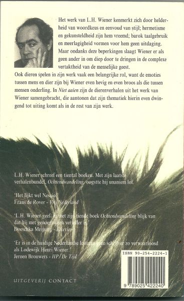 Wiener, L.H - Niet aaien  (de dierenverhalen)