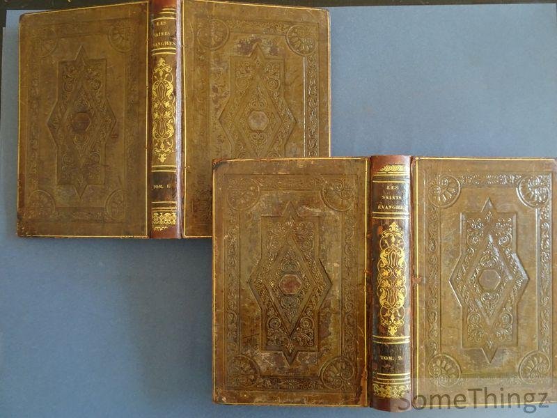 L'Abbé Dassance (trad.) / Tony Johannot, Cavelier, Gérard-Séguin et Brevière (ills.) - Les Saints Évangiles traduits de la Vulgate par M. l'Abbé Dassance. Tome I et II.