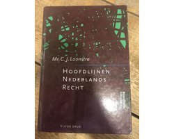 Loonstra - Hoofdlijnen Nederlands Recht