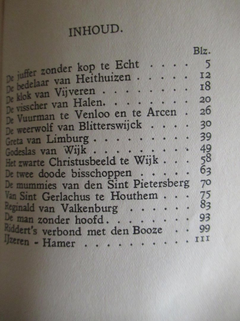 Kleijntjens, J. -  Knippenberg, H.H. Dr. - Uit de Droom- en Fantasiewereld I.  Limburgsche sagen