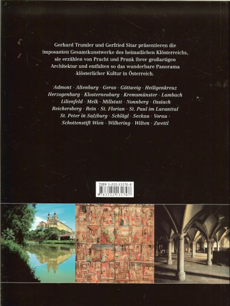 Gerfried Sitar  und , Gerhard Trumler Umslaggestaltung Bruno Wegscheider und Alfred Hoffmann - Die schönsten Klöster Österreichs