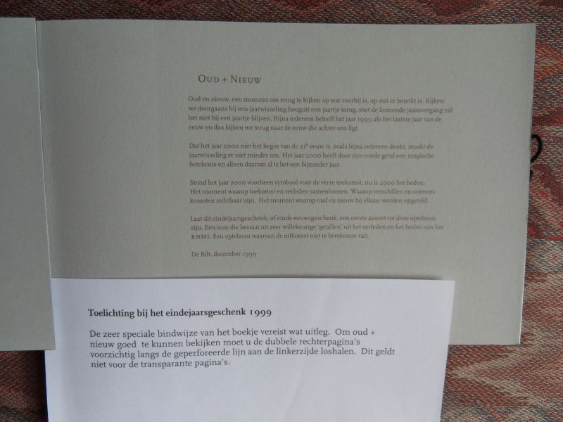 Os,Quirin van; Buys Ballot. - Oud + Nieuw. Herdenkingsboek KNMI bij de overstap naar een nieuw millennium.