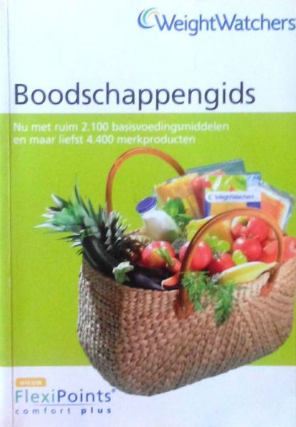Weight Watchers .  [ isbn X ] 2326 - Dieet . ( Weight Watchers / Flexipoints .)  Boodschappengids  gebaseerd op  ,,  Points Plan  ,, Pointsplan . ( Comfort plus . ) Met ruim 2.100 basisvoedingsmiddelen en maar 4.400 merkproducten .