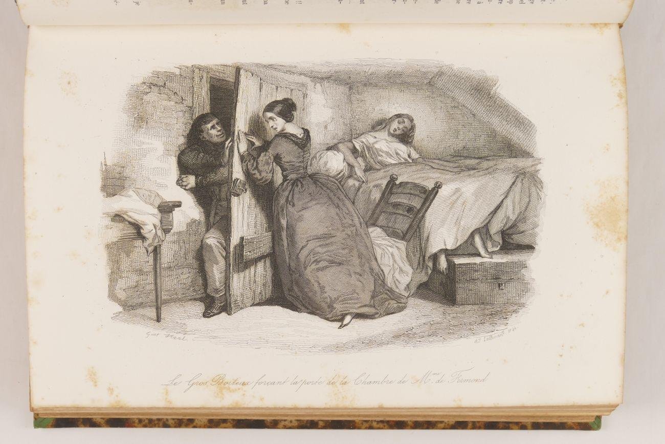 Süe, Eugène - Les mystères de Paris Nouvelle edition, revue par l'auteur. En 4 parties 1843-1844 (9 foto's)