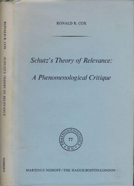 Cox, Ronald R. - Schutz's Theory of Relevance: A phenomenological critique.