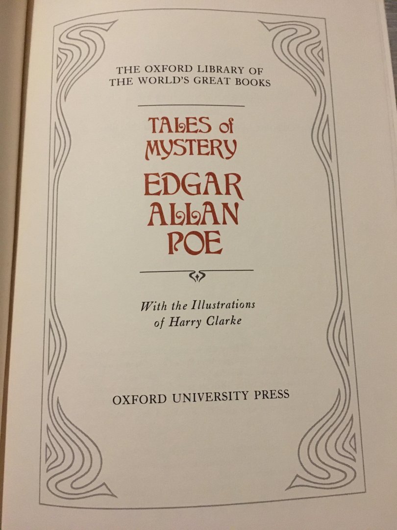Edgar Allan Poe - The World’s great Books; Tales of mystery