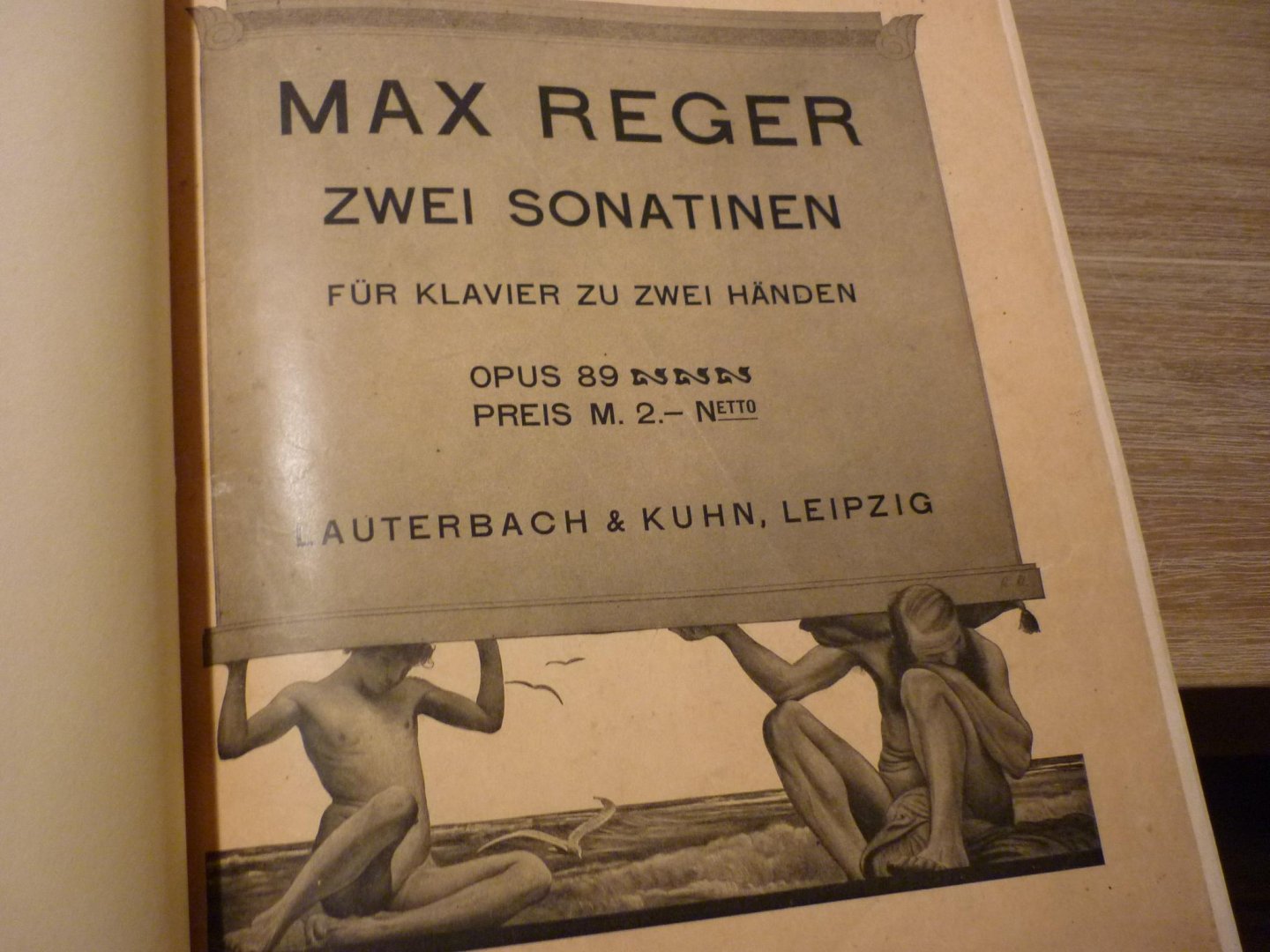 Reger; Max (1873 - 1916) - Zwei Sonatinen, fur Klavier zu zwei handen; opus 89