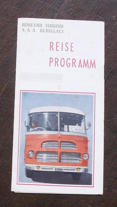 red. - Schillaci Reise Programm 1958.