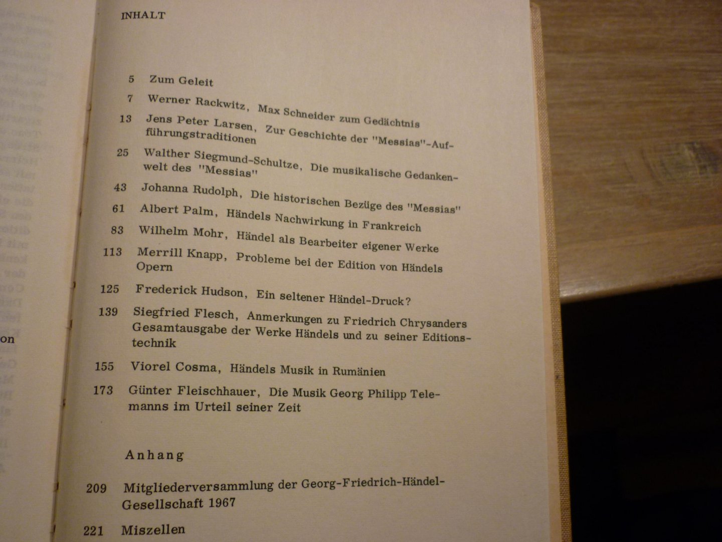 Händel; Georg Friedrich (1685–1759) - Jahrbuch 13./14. Jahrgang 1967/1968; herausgegeben von der Georg Friedrich Handel-Gesellschaft