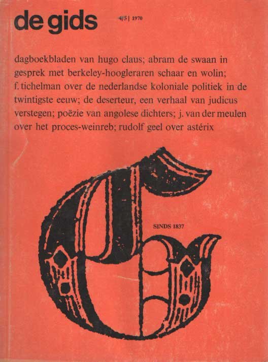 Constandse, H. Mulisch e.a. (redactie), A.L. - De Gids. Algemeen Cultureel Maandblad. Honderddrieëendertigste jaargang, 1970 no. 4/5
