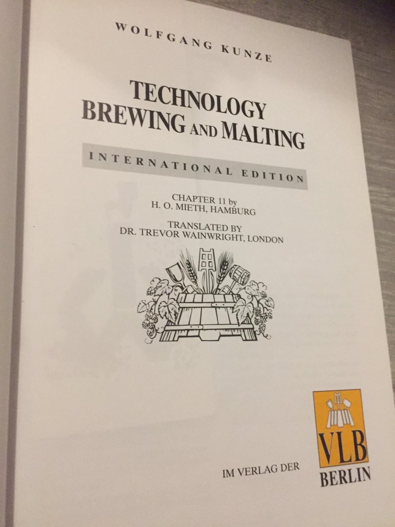 Wolfgang Kunze - Technology brewing and malting