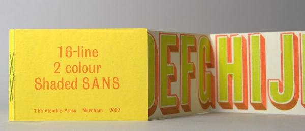 Bolton, Claire. - 16-line 2 colour shade sans.