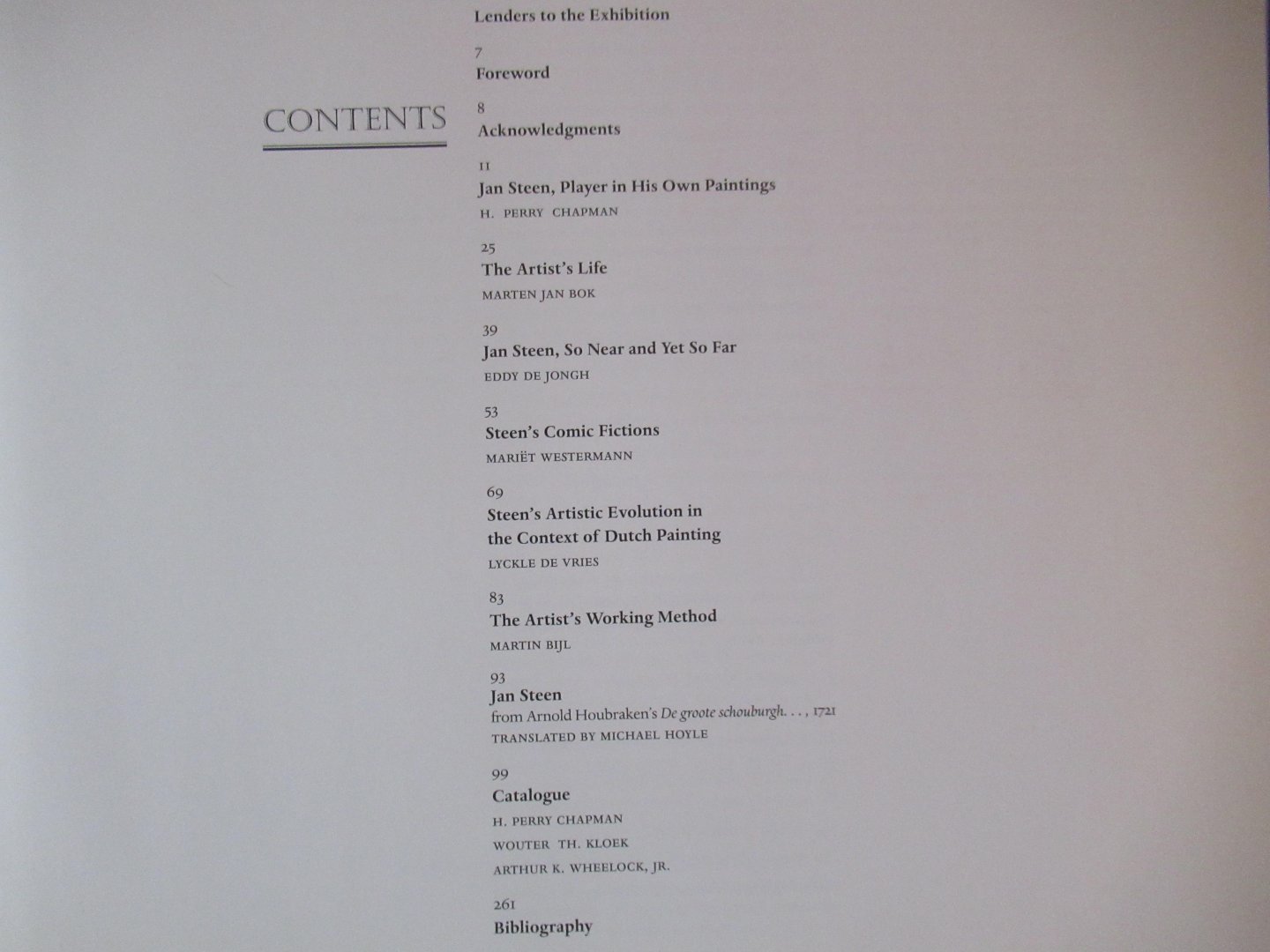 Chapman, H. Perry, Kloek, Wouter Th.,  Wheelock Arthur K. Jr. - Jan Steen painter and storyteller