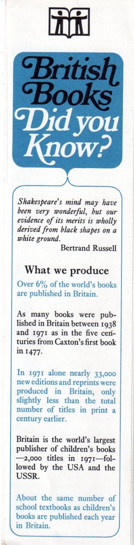  - boekenlegger: British Books - Did you Know?